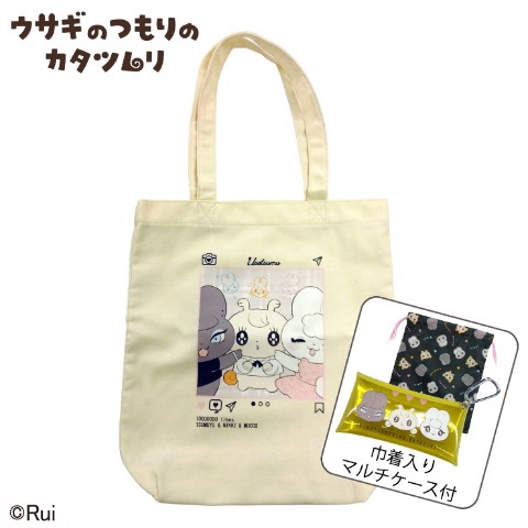レディス　トートバッグ（ウサギのつもりのカタツムリ）
