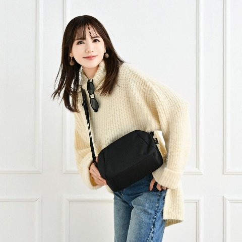 未使用 しまむら レザーバック ショルダーバッグ ハンドバッグ 2way 白 