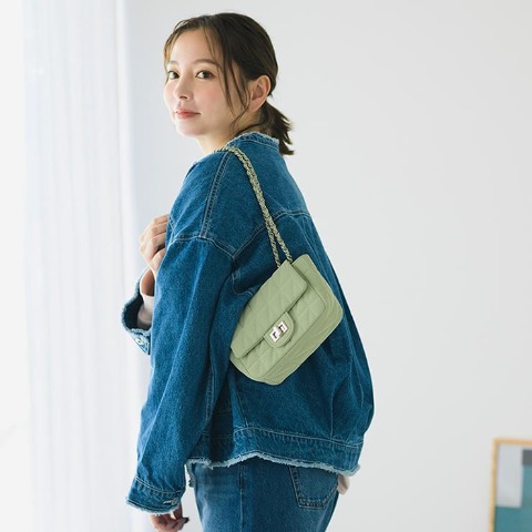 レディース　キルティングショルダーバッグ　(MARIE)