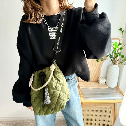 レディース　ショルダーバッグ(mayo)