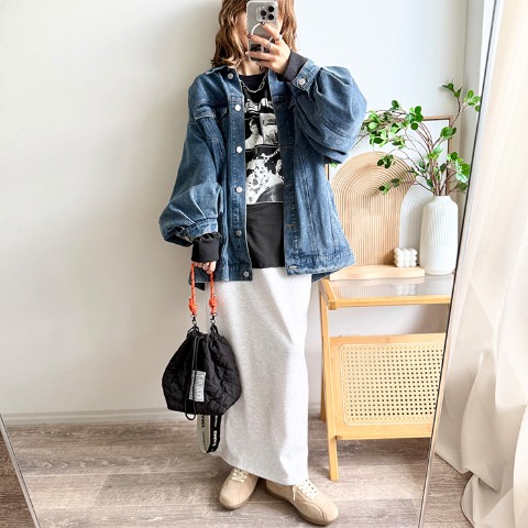 レディース　ショルダーバッグ(mayo)