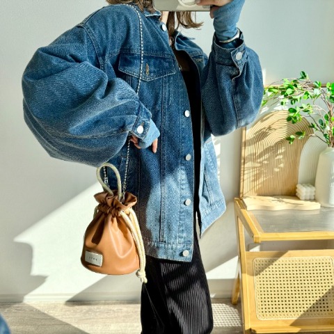 レディース　ショルダーバッグ(mayo)