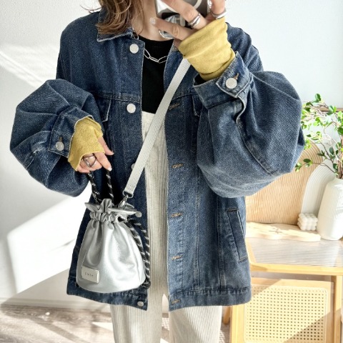 レディース　ショルダーバッグ(mayo)