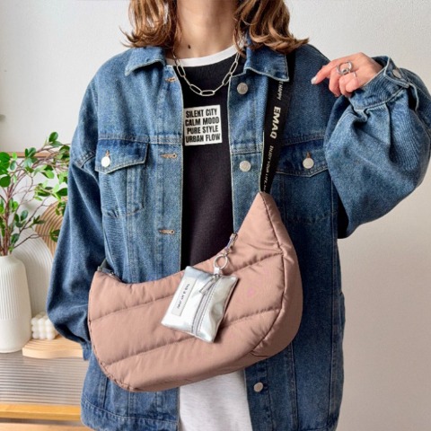 レディース　ショルダーバッグ(mayo) ダークベージュ 114