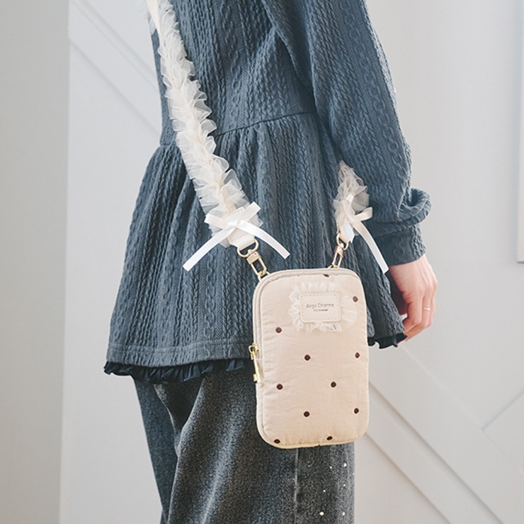アンジュシャルム スマホショルダー レディース スマホショルダー（Ange Charme Tout le monde