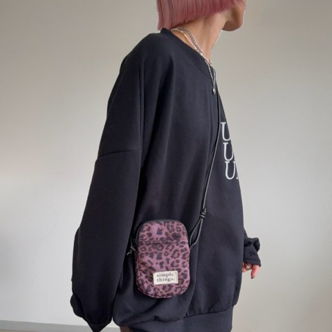 レオパード柄ショルダーバッグ（ANNA)