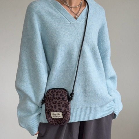 レオパード柄ショルダーバッグ（ANNA)
