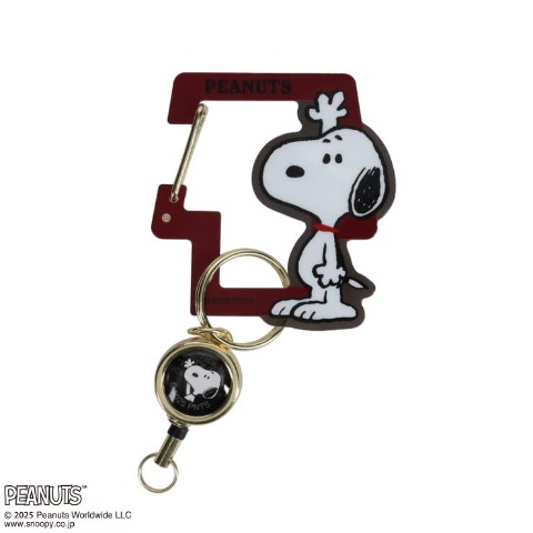 リール付きキーリング（PEANUTS）