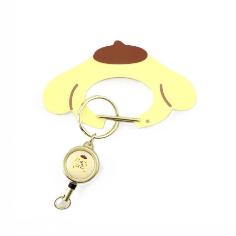 カラビナ付キーリング（ポムポムプリン）