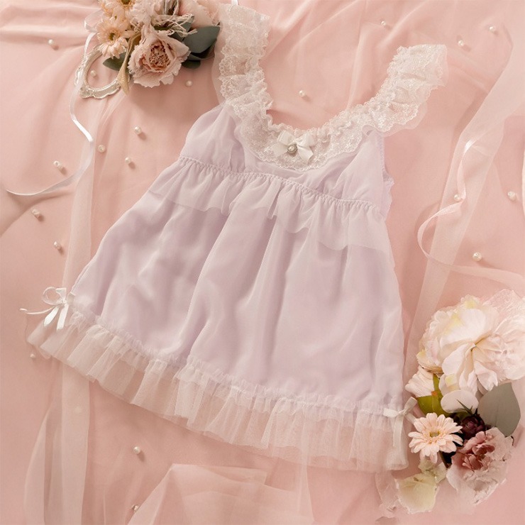 レディース フリルレース ベビードール（胡桃咲姫） | しまむら