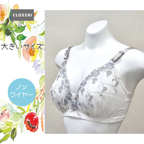レディース ノンワイヤーブラジャー（３L～６L）