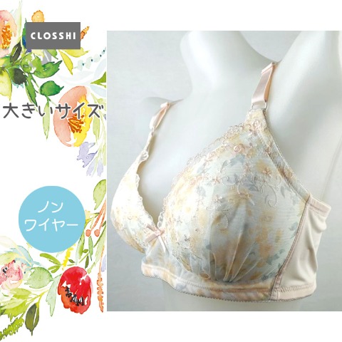 レディース ノンワイヤーブラジャー（３L～６L）