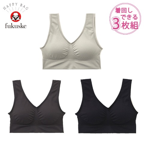 レディース　ハーフトップ3点セット（デイリー満足）