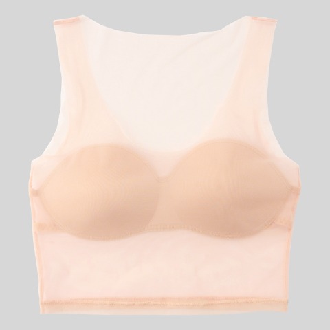 レディース　カップ付きハーフトップ（SKIN TONE INNER）