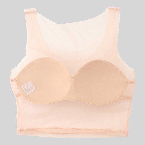 レディース　カップ付きハーフトップ（SKIN TONE INNER）