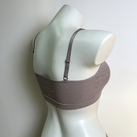 レディース　ハーフトップブラジャー（1枚でS～LLサイズ対応）ぴたのびフィット