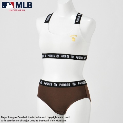 レディース　ノンワイヤーブラジャー＋ショーツセット（MLB）