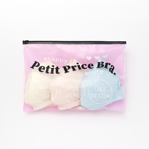 レディース　ハッピーバッグ　ノンワイヤーブラジャー＋ショーツ　3組セット