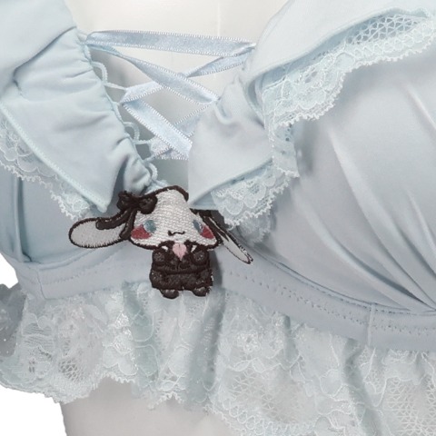 レディース　ノンワイヤーブラジャー+ショーツセット（シナモロール）