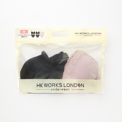 レディース　HK WORKS LONDON　福袋　ブラジャー+ショーツ3組セット