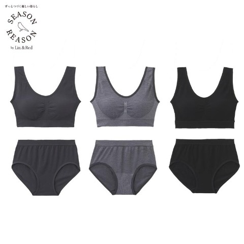 レディース　ブラジャー+ショーツ 3組セット（SEASON REASON）