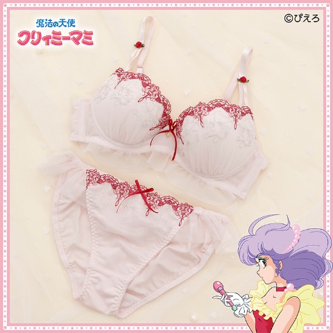 レディース　ノンワイヤーブラジャー＋ショーツセット（クリィミーマミ）