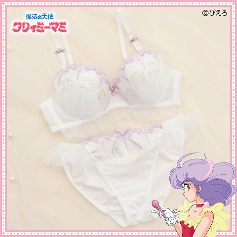 レディース　ノンワイヤーブラジャー＋ショーツセット（クリィミーマミ）