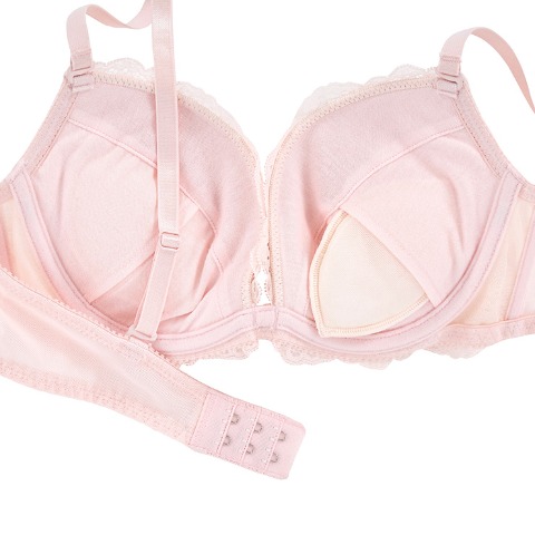 レディース ワイヤーブラジャー＋ショーツセット　リボンクリップ付き（B～Dカップ・推し活ブラ）