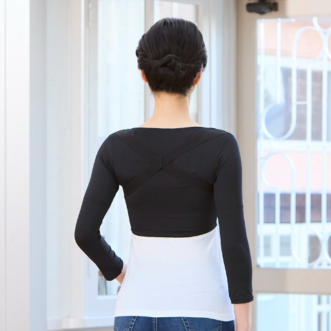 レディース　巻肩＆二の腕シェイプインナー（活き活きラボ×カラダファクトリー）S～5L