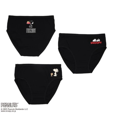 レディース　3枚組ショーツ（PEANUTS）