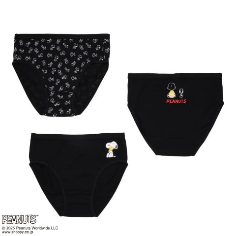 レディース　3枚組ショーツ（PEANUTS）