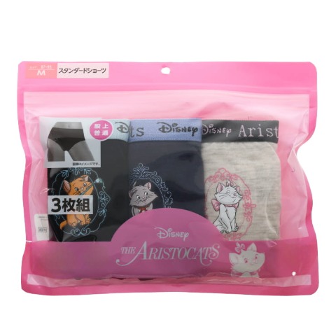 レディース　3枚組ショーツ（3L～4L・おしゃれキャット）
