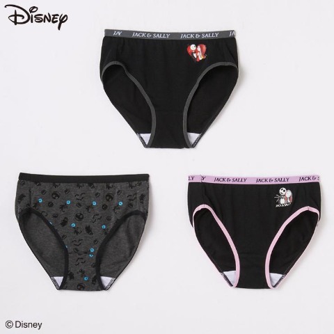 レディース　ショーツ3点セット（ナイトメアー・ビフォア・クリスマス）