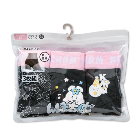 レディース ショーツ 3枚組（んぽちゃむ）