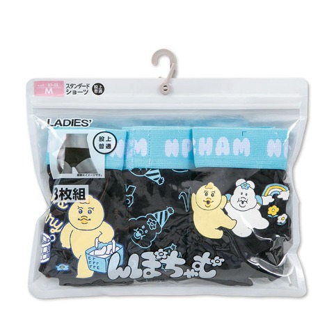 レディース ショーツ 3枚組（んぽちゃむ）