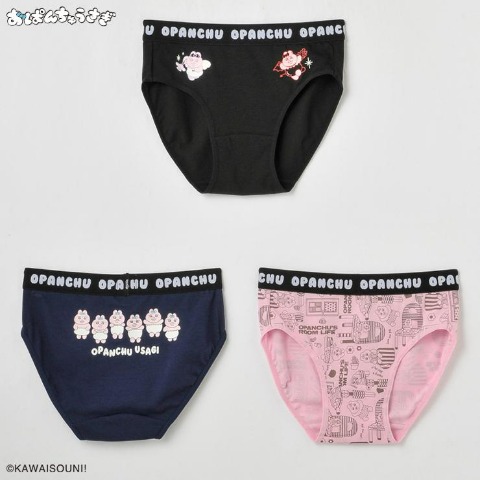 レディースショーツ 3枚組（おぱんちゅうさぎ）