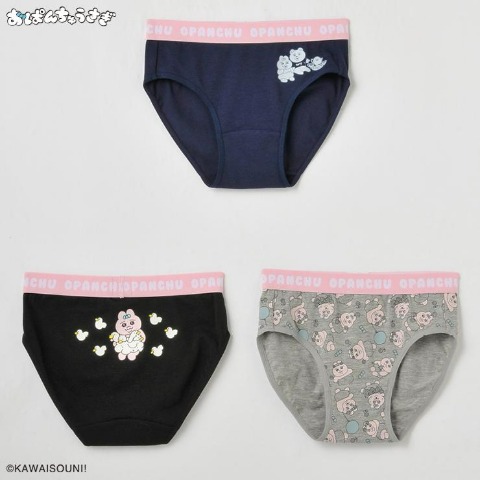 レディースショーツ 3枚組（おぱんちゅうさぎ）