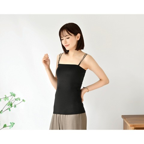 レディース　カップ付キャミソール（FIBER DRY×MUMU＆Co.）