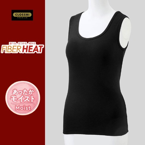 レディース　タンクトップ（FIBER HEAT スーパープレミアム あったかモイスト）