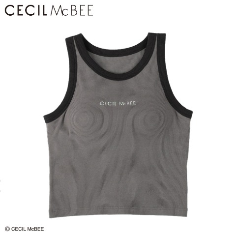 レディース　カップ付タンクトップインナー（ショート丈・CECIL McBEE）