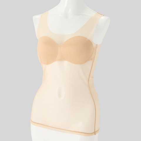 レディース　カップ付きタンクトップ（SKIN TONE INNER）