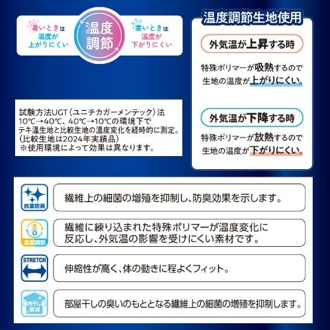 レディース　5分袖インナー（どこでもっと！）