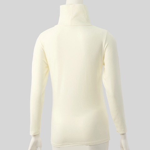 レディース　タートルネック長袖インナー(FIBER HEAT COTTON)