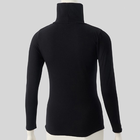 レディース　タートルネック長袖インナー(3L～5L・FIBER HEAT COTTON)