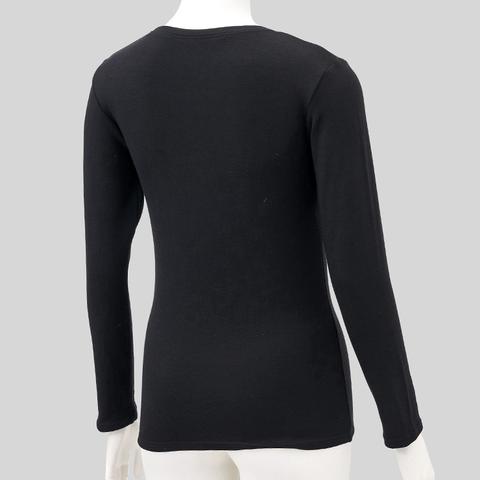 レディース　クルーネック長袖インナー（FIBER HEAT SUPER PREMIUM）