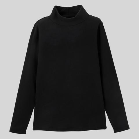 レディース　ハイネック長袖（FIBER HEAT スーパープレミアム あったかモイスト）