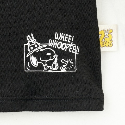 レディース　ラウンドネック8分袖（FIBER HEAT プレミアム・PEANUTS）