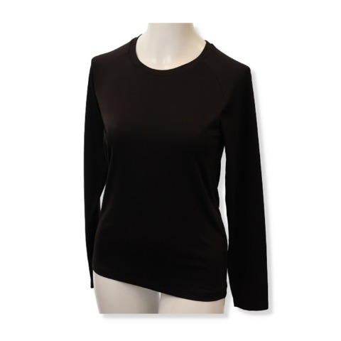 レディース　クルーネック長袖インナー