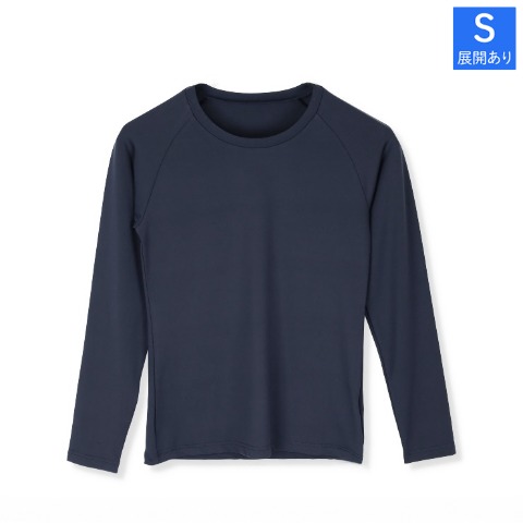 レディース　クルーネック長袖インナー