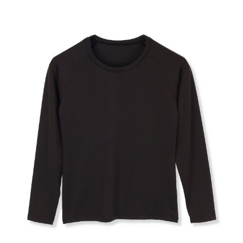 レディース　クルーネック長袖インナー